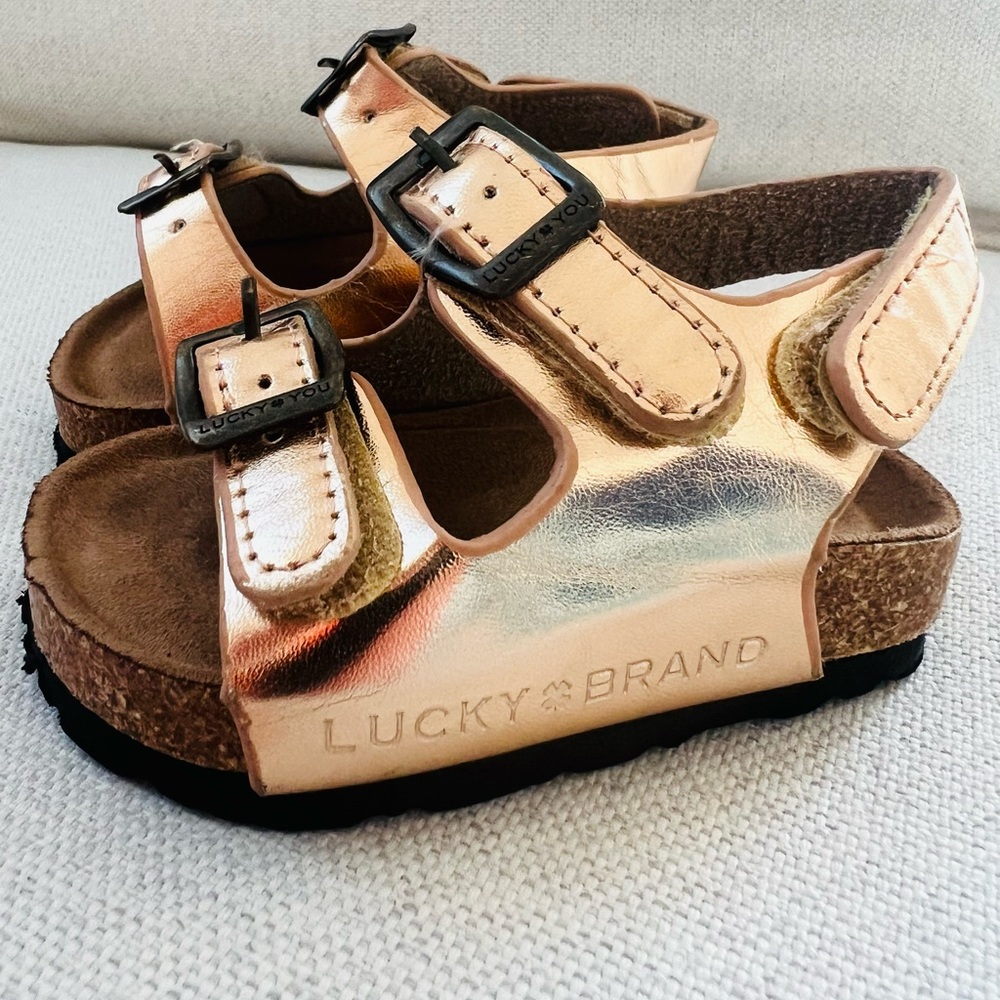 Lucky Brand Kids Rose Gold Sandals